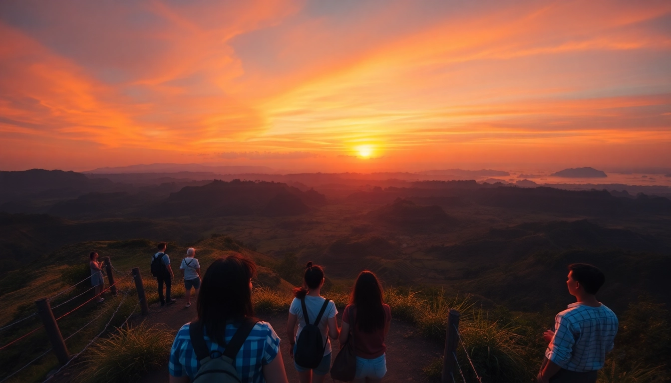 Engaging tour experience in Indonesia showcasing scenic vistas and happy travelers exploring vibrant local attractions.